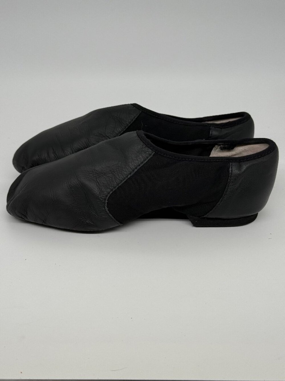 BLOCH Neo-Flex Slip-On Leather Jazz Shoes Black Size 8.5 S0495L